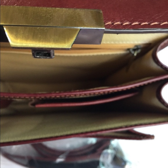 Italian Leather Brown Crossbody Bag Vintage - Picture 4 of 8